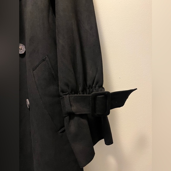 New Faux Suede Trench coat - Picture 3 of 7